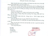 Thông báo mời cung cấp báo giá