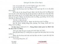 Thông báo mời cung cấp báo giá
