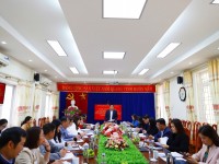 Phó Trưởng đoàn chuyên trách Đoàn đại biểu Quốc hội tỉnh Bế Minh Đức phát biểu kết luận