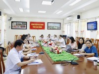 Các đại biểu tham dự tại điểm cầu bệnh viện đa khoa tỉnh Cao Bằng