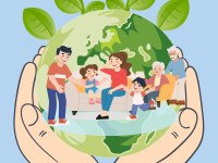 056 Dinh Vu Thang Poster Gia đình và môi trường trong lành