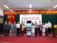 Bệnh viện Đa khoa tỉnh Cao Bằng tiếp nhận hệ thống nội soi tiêu hoá và tăng cường hợp tác chuyên môn với Bệnh viện Xanh Pôn