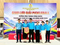 Công đoàn cơ sở bệnh viện đa khoa tỉnh tham gia giải pickleball cụm thi đua số 2 và hoạt động chăm lo đoàn viên nhân tháng công nhân năm 2026