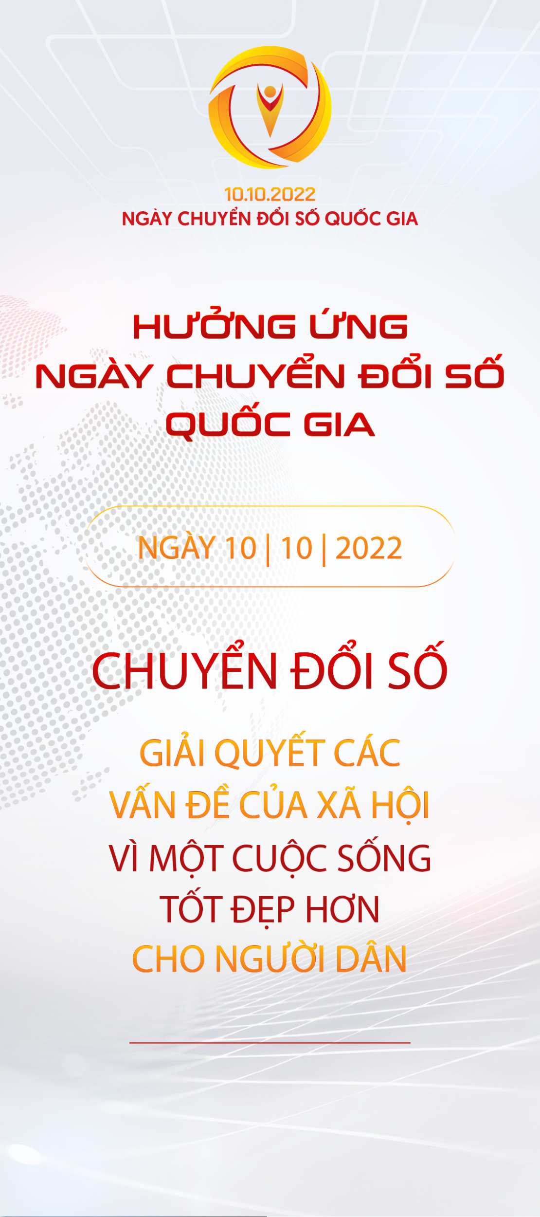 HƯỞNG ỨNG NGÀY CHUYỂN ĐỔI SỐ QUỐC GIA TỪ NGÀY 01/10-10/10/2022: VÌ MỘT CUỘC SỐNG TỐT ĐẸP HƠN CHO NGƯỜI DÂN.