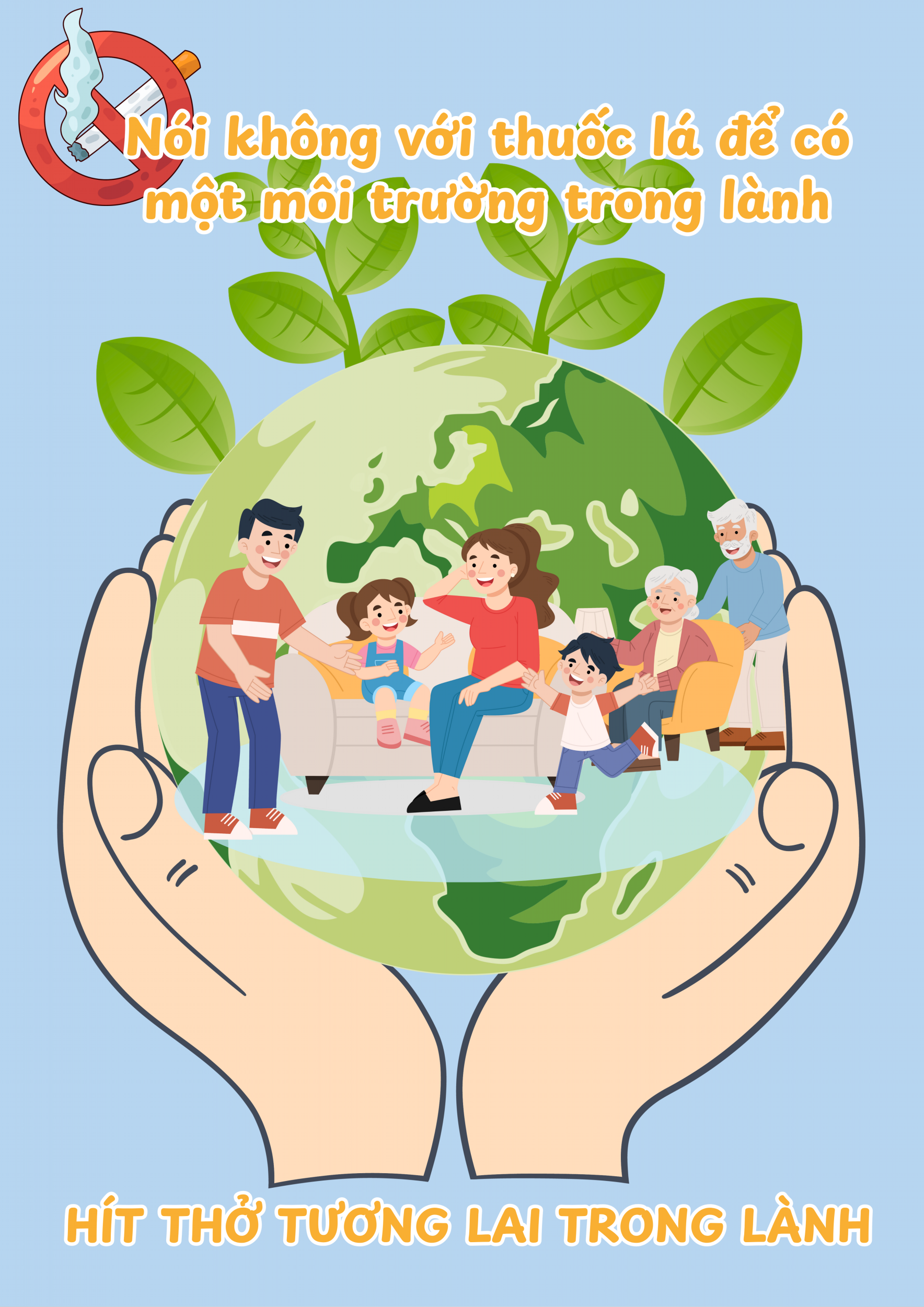 056 Dinh Vu Thang Poster Gia đình và môi trường trong lành