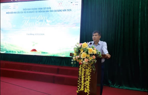 Sở Y tế Cao Bằng tổ chức tập huấn nhận diện nhu cầu trẻ em khuyết tật với chủ đề “Hành trình gieo mầm xanh hy vọng”